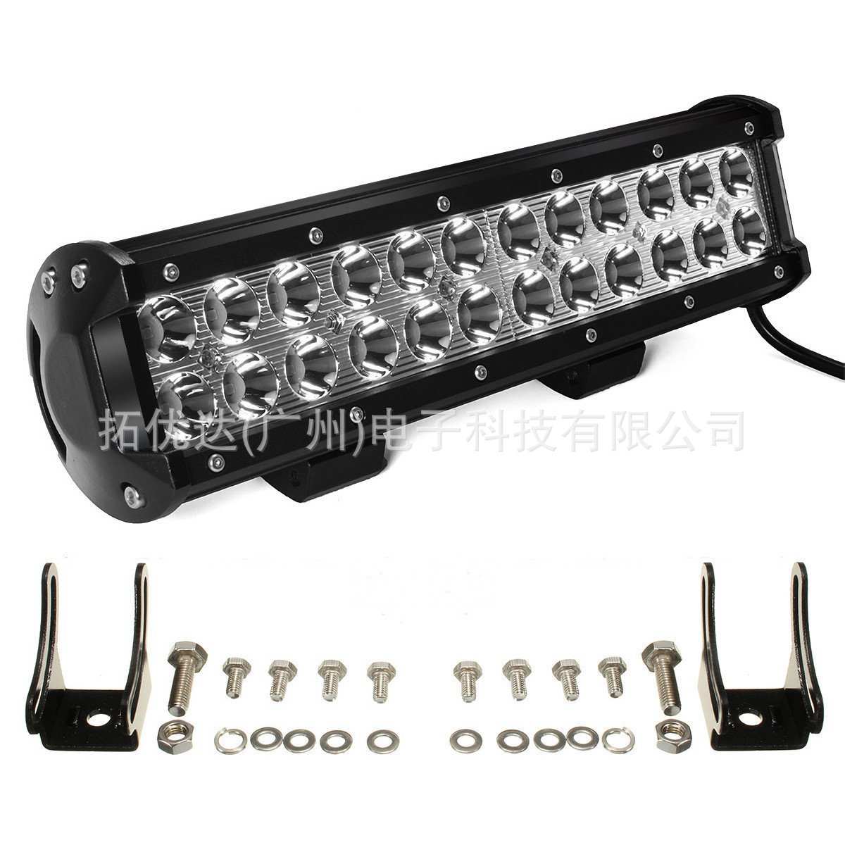 外贸新款LED light bar 72W工作灯汽车射灯 改装车顶灯大灯聚光款