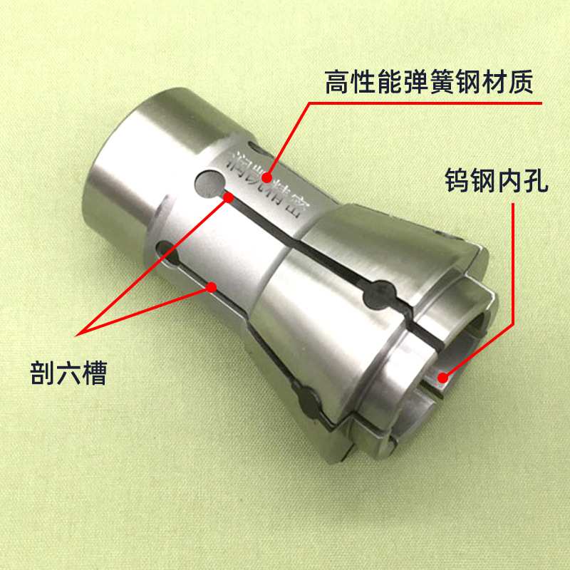 理研SAD25型精密筒夹 槽缝增加胶塞延长使用寿命剖六槽夹头