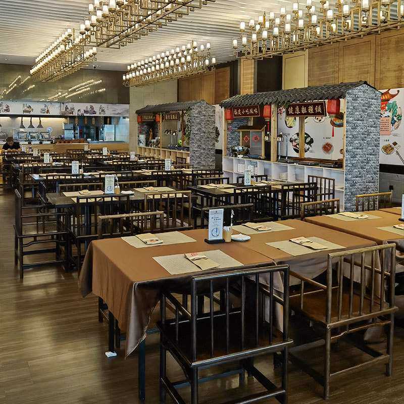 实惠工程单酒店区大饭店餐厅中餐厅西咖啡馆卡座沙发桌椅来图可做