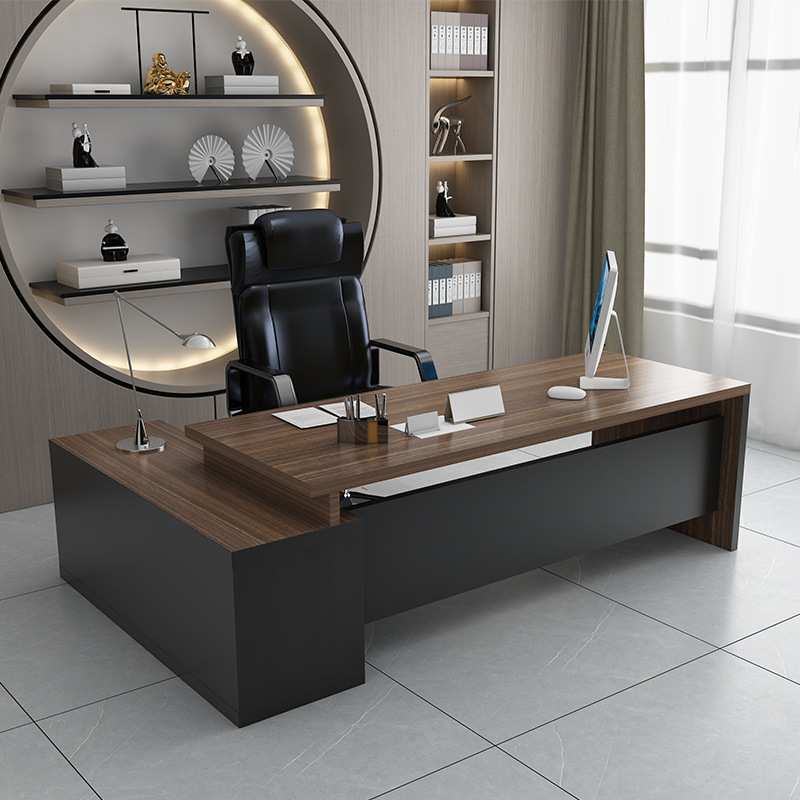 办公桌简约现代加厚老板桌单人经理桌大班台主管桌办公室桌椅组合