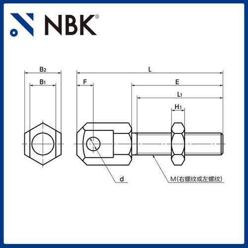 NBK SRCS滚链螺栓不锈钢制右螺纹 左螺纹已实现标准化 机械厂家