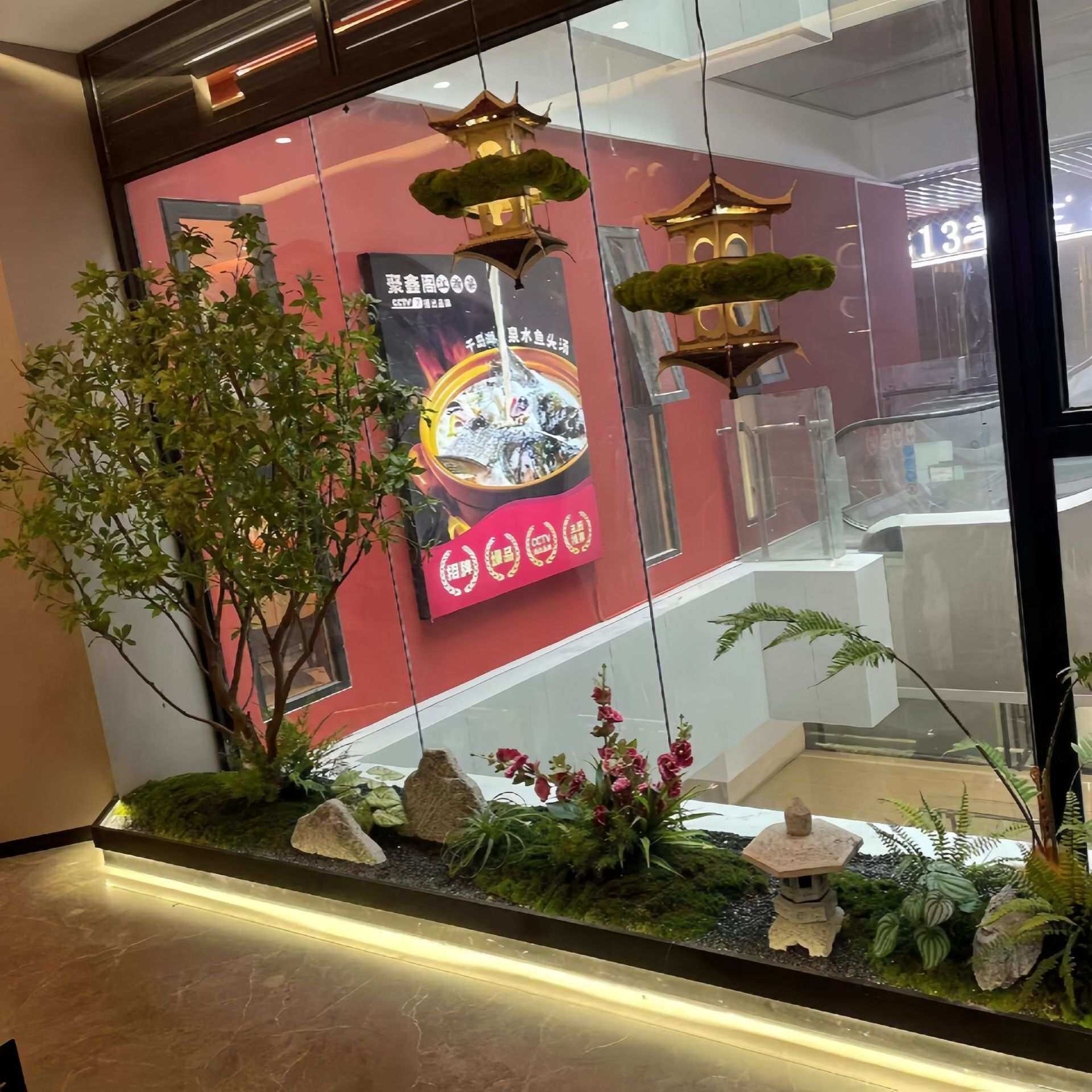 仿真植物假树厂家小植物造景观树椰子树玻璃钢水泥假山塑石高仿真