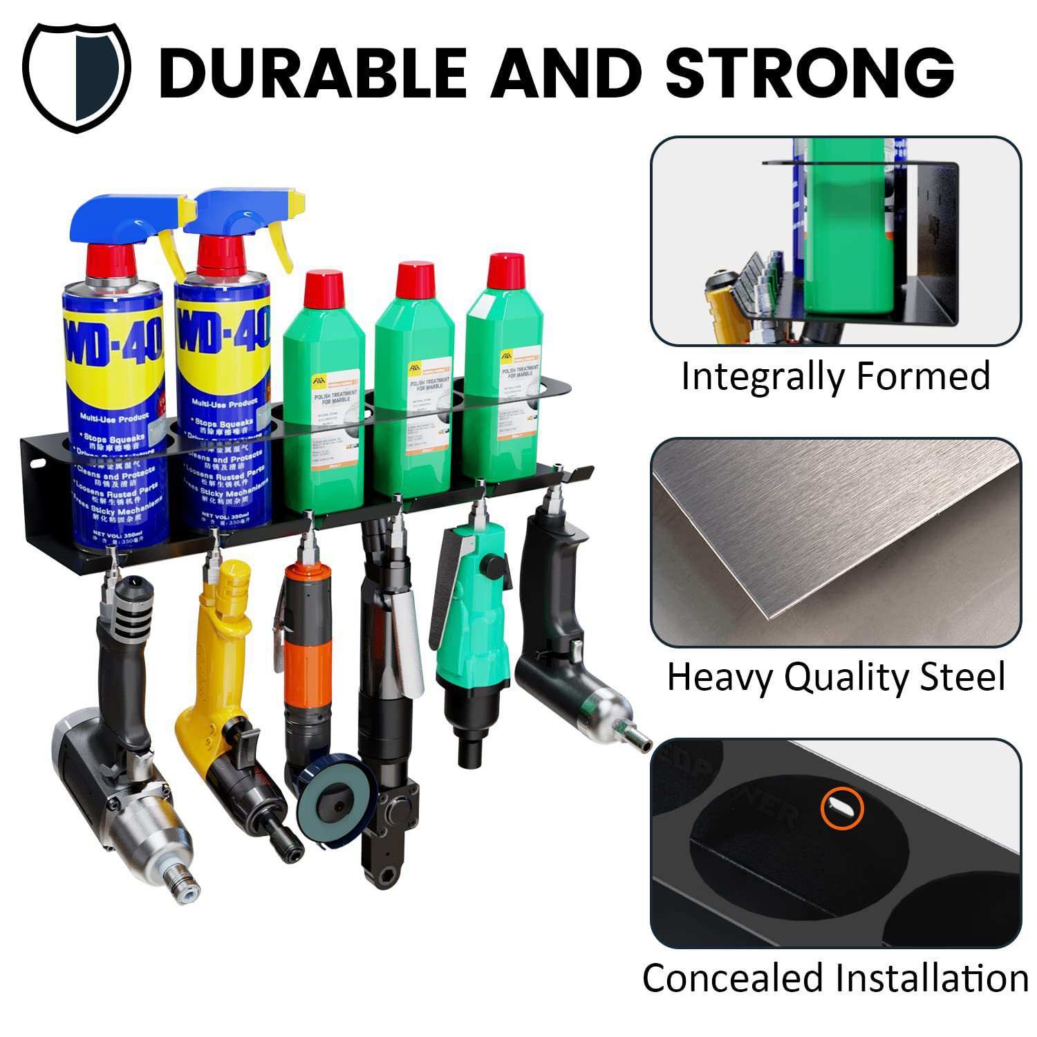 跨境temu气动工县架气溶胶架组合,壁挂式中意雾瓘瓶架