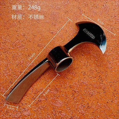 不锈钢小洋镐户外镐斧纯钢高硬度挖树根笋小羊镐便携冰镐十字镐头