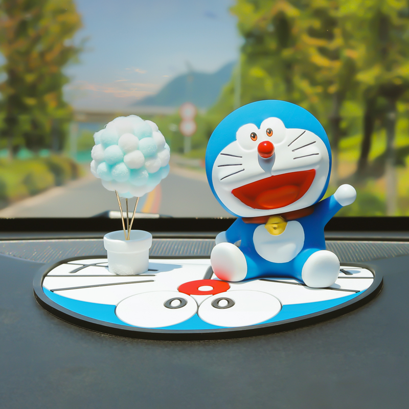 哆啦A梦叮当猫汽车摆件高档车饰B网红车载车内中控台卡通可爱女生
