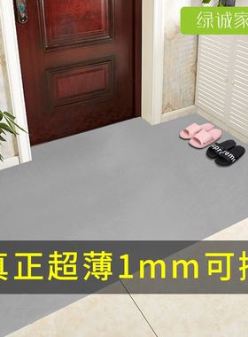 超薄地垫不卡门1mmpvc可擦洗入户门玄关防水防滑地毯进门门口垫子