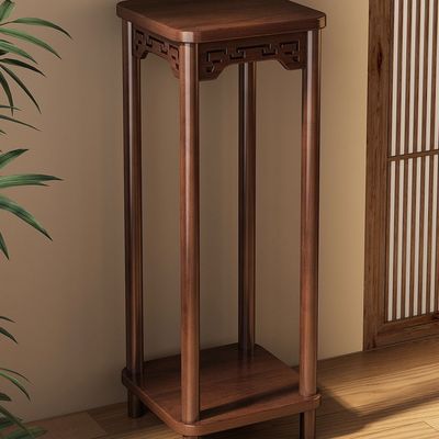 中式花架子客厅落地式置物架阳台多层实木花台室内盆景植物摆放架