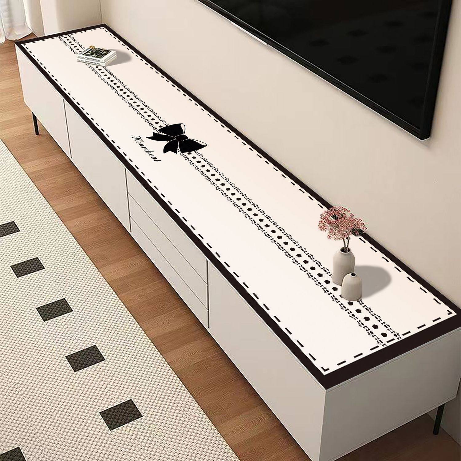 客厅半圆电视柜台面保护垫圆弧形桌垫鞋柜防水防尘免洗玄关台面,居家布艺,桌布,淘宝优惠券,粉丝福利购,淘宝优惠卷