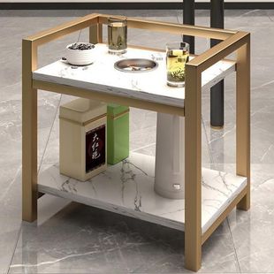 麻将桌棋牌室茶几茶水架可移动灰缸简易茶几小边几置物架无人造板