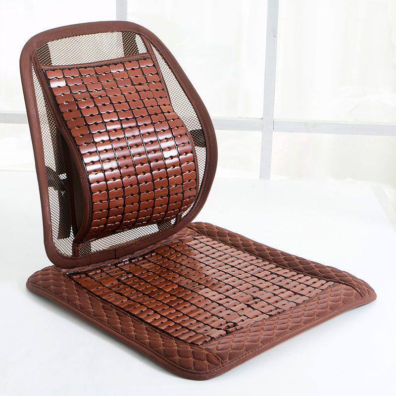 麻将席坐垫靠背一体夏季凉办公室久透气电脑椅子汽车护腰靠独立站