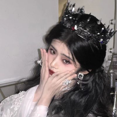 复古巴洛克高级黑色皇冠新娘结婚配饰成人十八岁生日王冠发饰