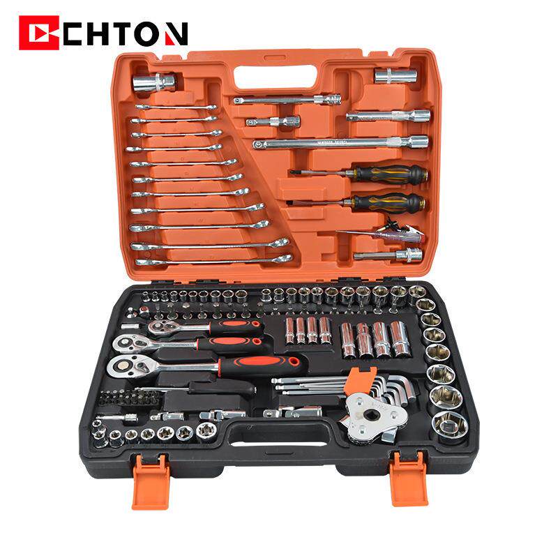 121件套汽修大中小飞快速棘轮扳手两用扳手接杆套筒工具套装