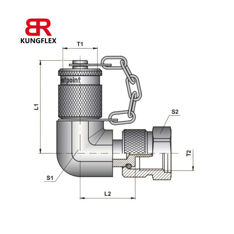 供应Parker SCA-1/4-EMA-3系列测压接头 传感器和测压软管接头
