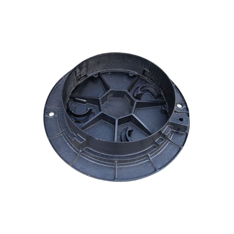 球墨铸铁井盖圆形重型p雨水井市政下水道污水排水沟盖板套篦雨水