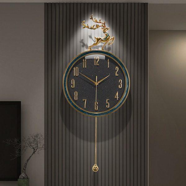 现代简约家用石英钟表挂钟客厅创意餐厅装饰金属时钟挂墙高端大气,家居饰品,挂钟,淘宝优惠券,粉丝福利购,淘宝优惠卷