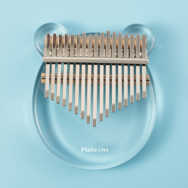 水晶卡林巴拇指琴17音初学者透明手指H钢琴姆指卡琳巴双指手指琴