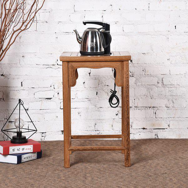 鸡翅迷你小茶几带木方实木桌简约红木茶台角几沙发边几中式电磁炉