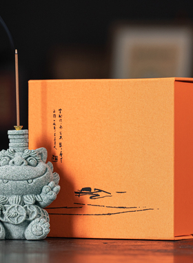 国潮2025蛇年生肖蛇礼品青砂石腰缠万贯摆件办S公桌面鱼缸装饰品