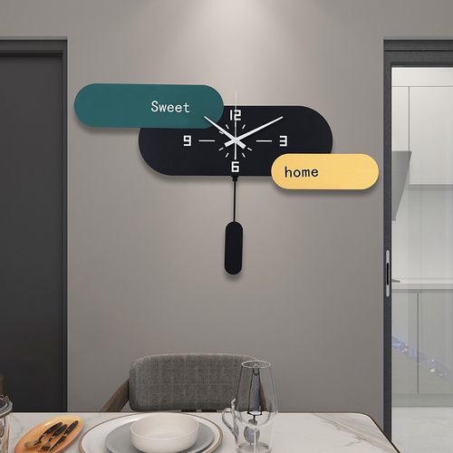 挂钟轻奢现代简约挂表高档时尚大气创意钟表网红餐厅客厅挂墙钟表