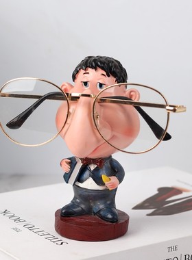 老师眼镜架摆件眼镜店装饰道具收纳展示架创意家用眼镜桌面摆设