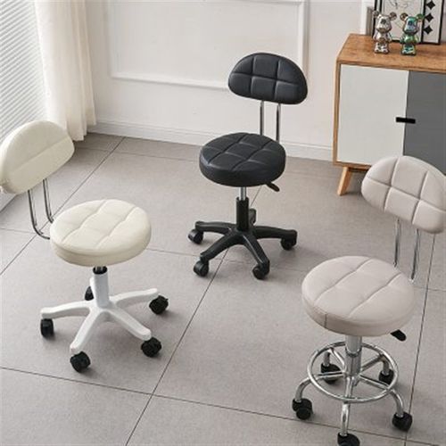 吧台椅美容院专用可升降凳子卧室靠背椅子旋转酒吧椅化妆梳妆圆凳