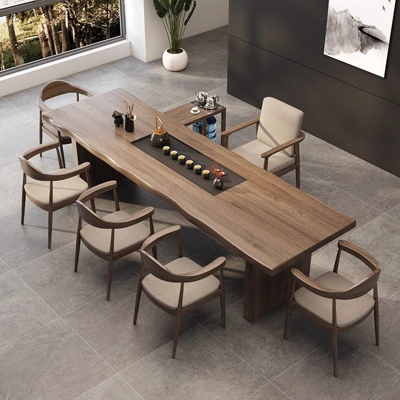 新中式实木茶桌椅组合家用阳台现代简约茶几办公室禅意功夫泡茶台,住宅家具,家用茶台/茶桌,淘宝优惠券,粉丝福利购,淘宝优惠卷