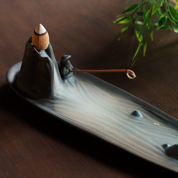 创意陶瓷香插家用室内禅意卧香炉沉檀香熏香炉桌面茶室摆件倒流炉,家居饰品,香薰炉,淘宝优惠券,粉丝福利购,淘宝优惠卷