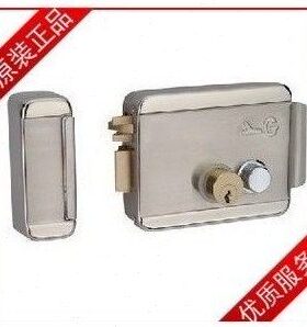 电控锁灰G王   Y阳光双头银电控锁10格 控 Y门锁电 杨SG73锁S-