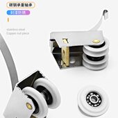 脚轮门隔断滚轮轨道轮推拉门移门滑轮子滑吊衣橱吊轮双排衣柜门