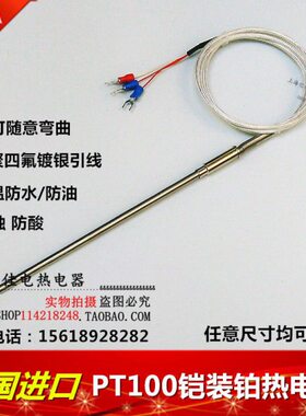 P/0形/10W进口针铠铂装热电阻热电阻热电偶-T/K/热电阻P1Z探针19