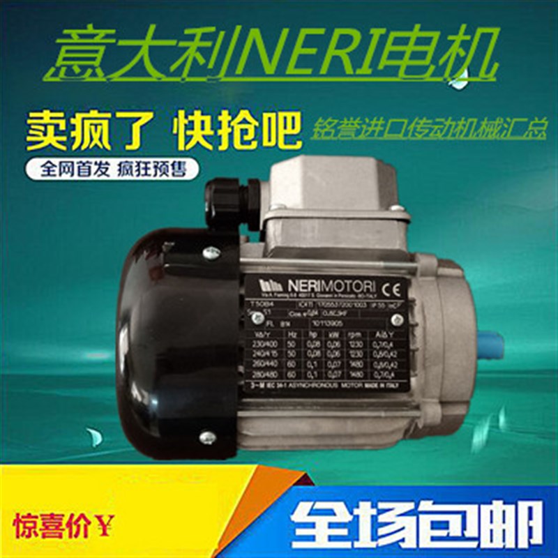 原装供应意大利NERI MOTORE铝壳电机 NERI三相异步电
