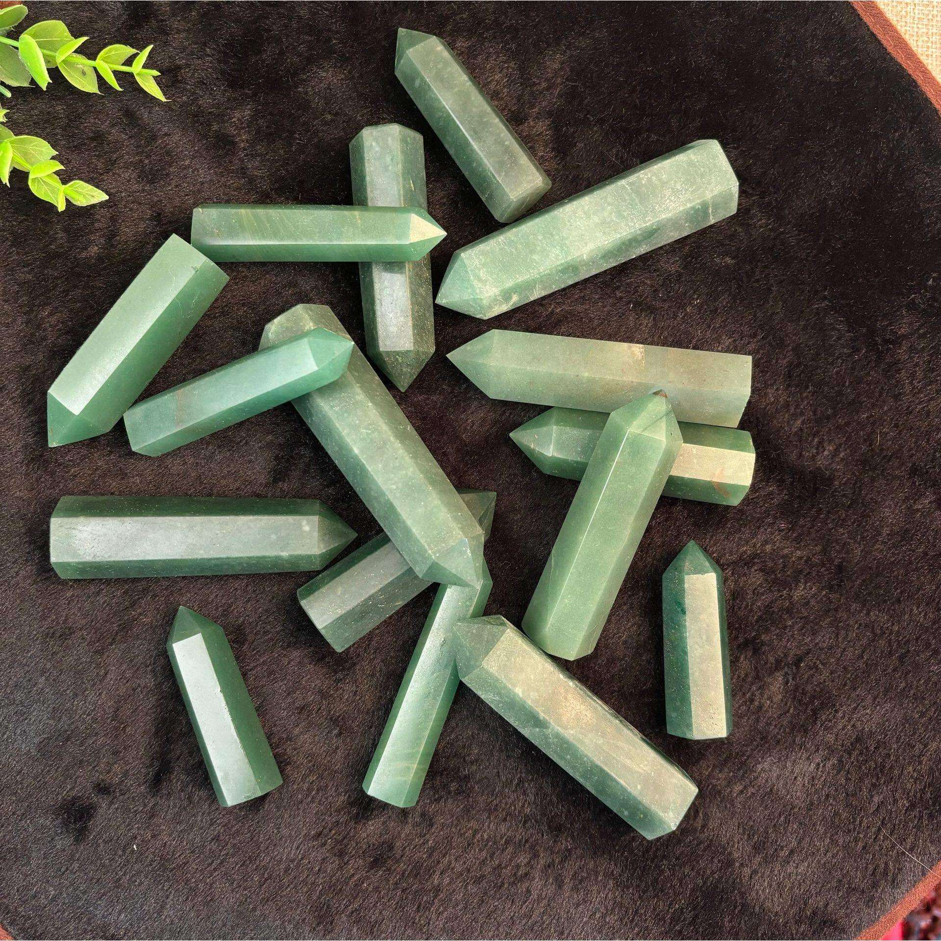天然东陵玉水晶柱公斤货源直供白紫粉黄水晶消磁风水摆件家居