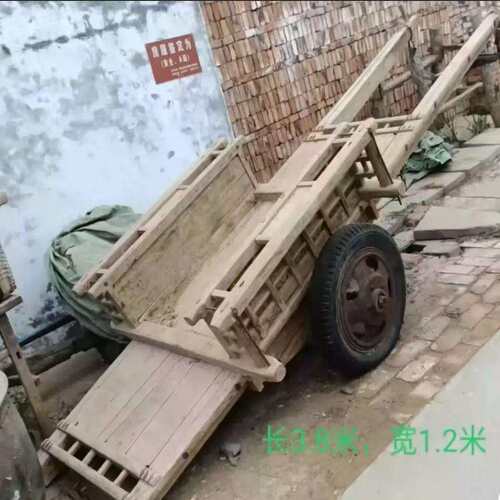 民俗怀旧老物件老旧农具农耕农家院地排车复古装饰牛马车摆件