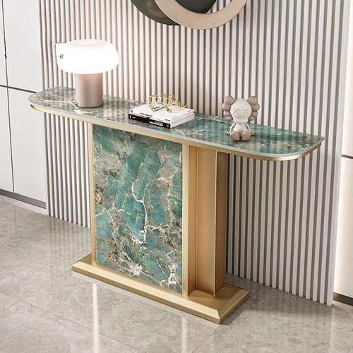 现代简约轻奢岩板玄关桌入户门靠墙玄关台高档走廊条案客厅端景台