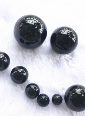 8Mm10Mem12Mm14Mm16Mm黑色无孔眼球玻璃球雕像眼球黑色眼球
