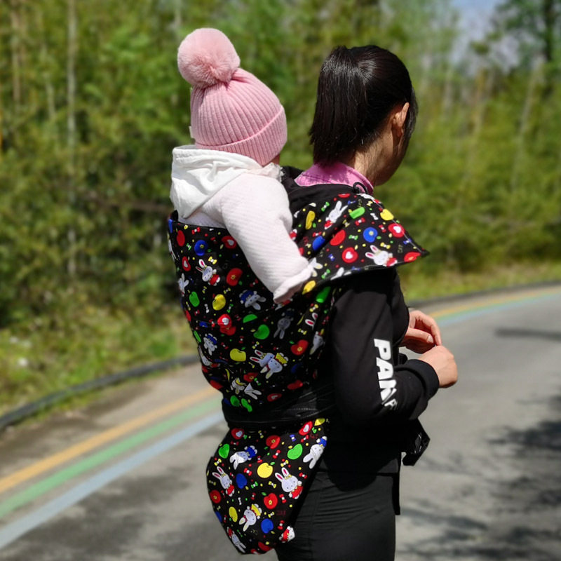 灯芯绒老式婴幼儿背巾传统宝宝背带后背式小娃儿背裙小娃儿背布