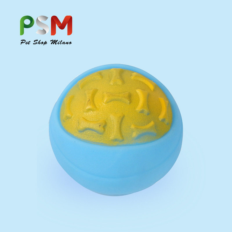 PSM狗狗塑胶玩具发声 磨牙耐咬圆球 互动追逐球宠物用品