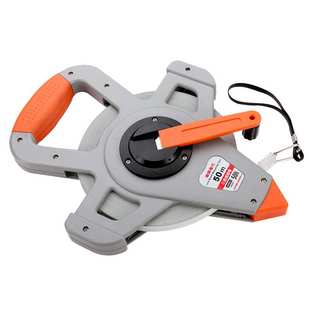 雄狮50米钢卷尺精度100米皮尺塑钢尺高精度米尺30m测量大尺子