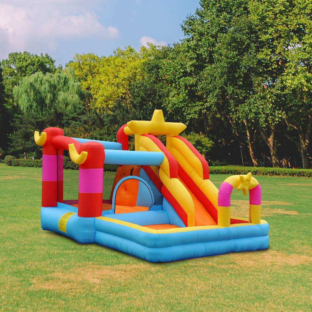 跳迪儿童充气城堡室内星星跳床游乐场蹦蹦床户外小型滑滑梯淘气堡