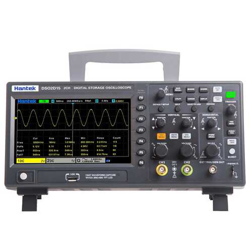汉泰数字示波器精准DSO2C10 DSO2D15双通道数字存储示波器100M