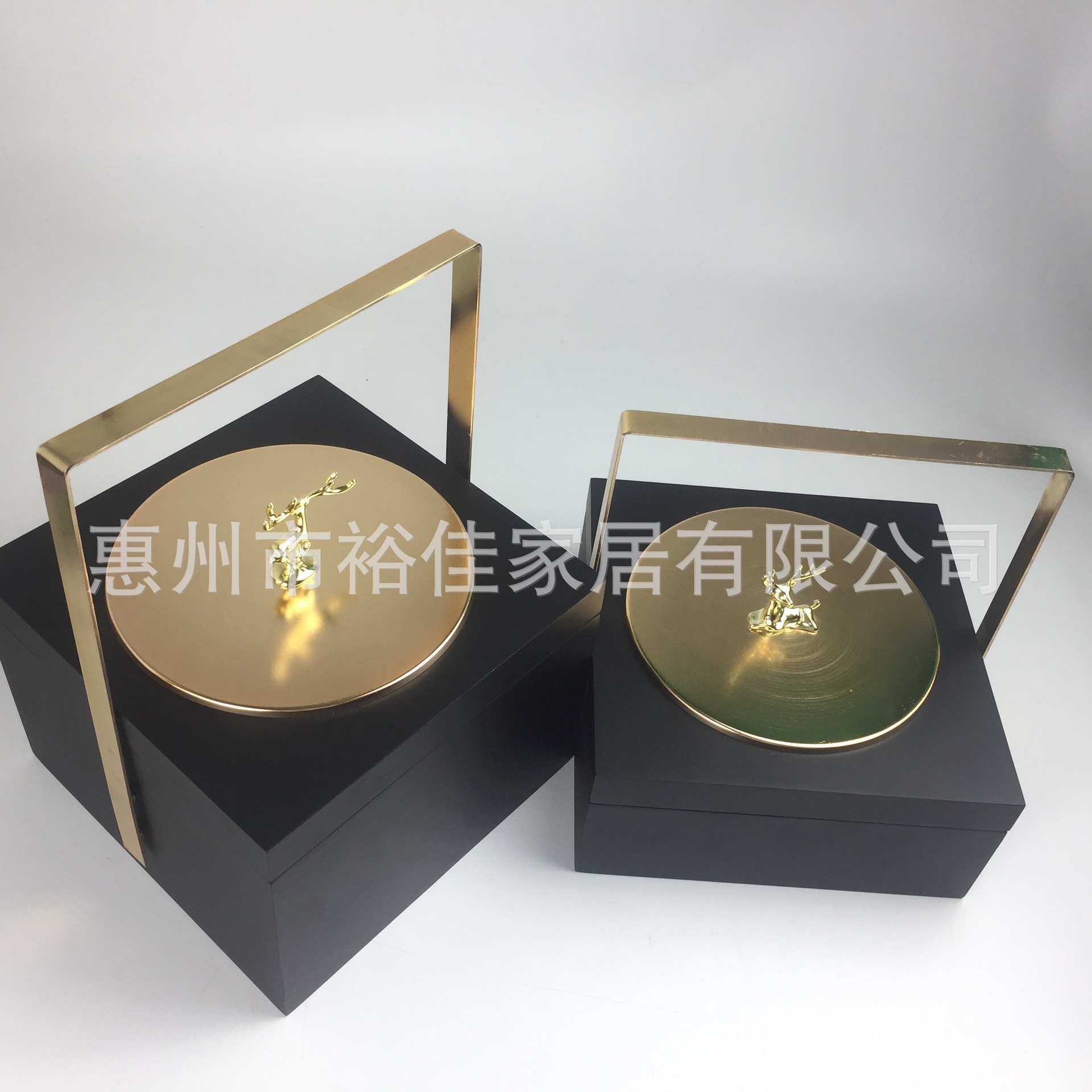 厂家新中式简约提篮储物盒样板间黑色五金摆设样家居收纳盒现货,玩具/童车/益智/积木/模型,其它,淘宝优惠券,粉丝福利购,淘宝优惠卷