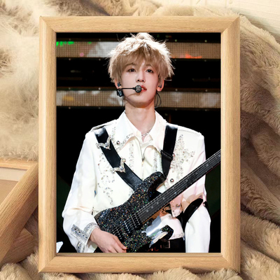 张泽禹TOP木质相框桌面摆台定制