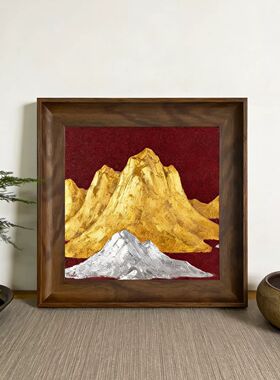 金山银山靠山装饰画客厅玄关