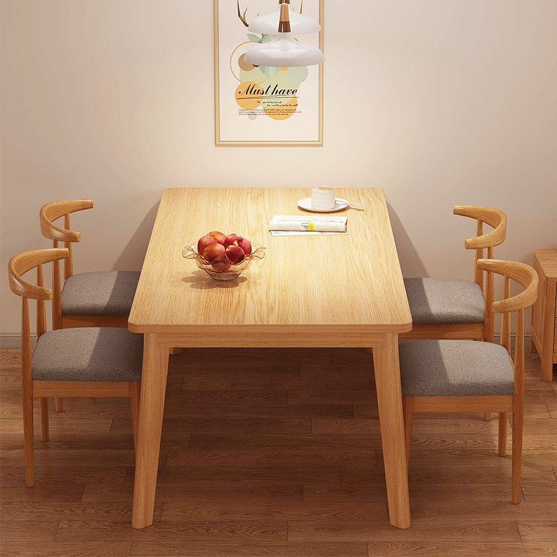 桌子餐饮商用小餐桌简约r饭桌家用小户型饭店餐饮桌长方形吃饭桌