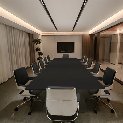 黑色会议桌垫大尺k寸高端办公桌面专用桌布轻奢高级感皮革防水免