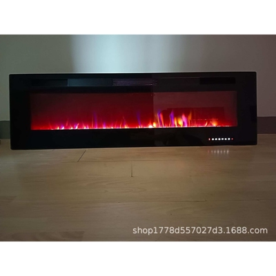 工厂直销欧美50寸超薄仿真火带支架桌面电壁炉取暖器fireplace