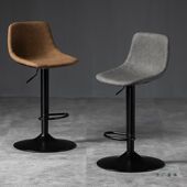 吧台椅升降时尚 简约酒吧椅现代家用高脚凳子轻奢靠背铁艺旋转椅子