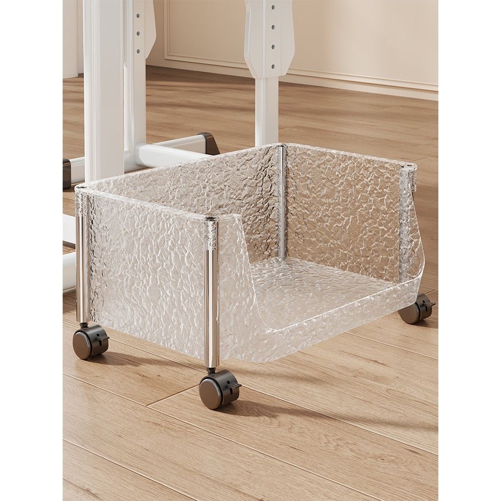 落地书架置物架家用书包收纳架带轮可移动小推车办公室桌下收纳架,收纳整理,家用收纳手推车,淘宝优惠券,粉丝福利购,淘宝优惠卷