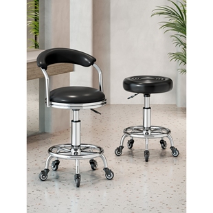 吧台椅升降椅子转椅高脚凳吧台凳家用靠背酒吧椅美容万向滑轮凳子