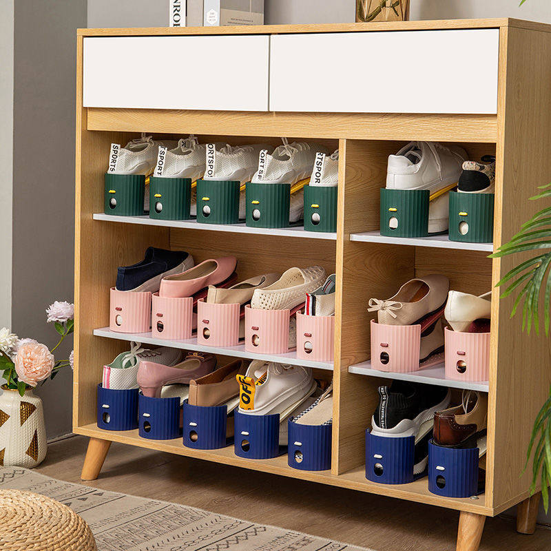 鞋架收纳神器双层可调节鞋托一体式家用折叠鞋子收纳架鞋柜省空间,住宅家具,鞋架,淘宝优惠券,粉丝福利购,淘宝优惠卷